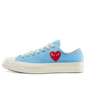Converse x COMME des GARCONS PLAY Chuck 70 Low “Bright Blue”