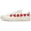 Converse x COMME des GARCONS PLAY Chuck 70 Low Multi Heart “White Red”