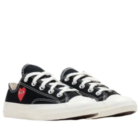 Converse x Comme des Garcons PLAY Chuck 70 Ox “Single Heart Black”
