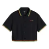 Converse x Daily Paper Cropped Polo Shirt Asia Sizing “Black”