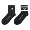 Core Twin Pack Mid-Crew Quarter Socks “Black”