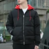 Court Down Bomber Jacket Asia Sizing “Black Red”