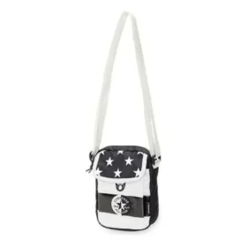 Cross Body Diagonal Bag “White Black”