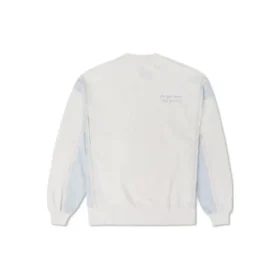 Denim Patchwork Crew Sweatshirt Asia Sizing “White”