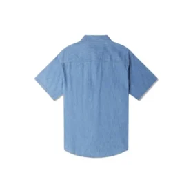 Elevated Chambray Shirt Asia Sizing “Indigo Blue”