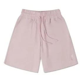 Embroidered Floral Drawstring Shorts Asia Sizing “Pink”