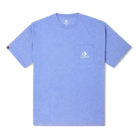 Embroidered Pocket T-Shirt Asia Sizing “Washed Indigo”