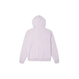 Embroidered Solid Color Hoodie Purple
