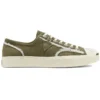 Faux Fur-Lined Leather Jack Purcell “Green White”