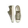 Faux Fur-Lined Leather Jack Purcell “Green White”