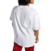 Flaming Logo Oversized T-Shirt Asia Sizing “White Red”