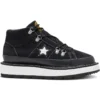 Fleece Lined Boot One Star Thick Sole Black White