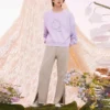 Floral Crewneck Asia Sizing “Lilac”