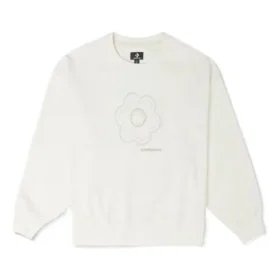 Floral Crewneck Asia Sizing “White”