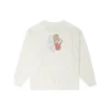 Floral Crewneck Asia Sizing “White”