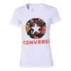 Flowers Printing Short Sleeve White