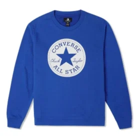 Go-To Chuck Taylor Patch French Terry Crew Sweatshirt Asia Sizing “Blue”
