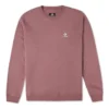 Go-To Embroidered Star Chevron Brushed Back Fleece Crew Sweatshirt Asia Sizing “Maroon”