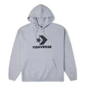 Go-To Star Chevron Loose Fit Pullover Hoodie Asia Sizing “Grey”