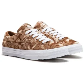 Golf Le Fleur x One Star “Quilted Velvet Brown”