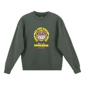 GOOD TIMES Graphic Pullover Crew Sweatshirt Asia Sizing “Olive Green”