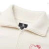 Heart Zip Sweater Asia Sizing “White”