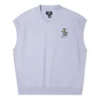 Herringbone Terry Knit Vest Asia Sizing “Purple”