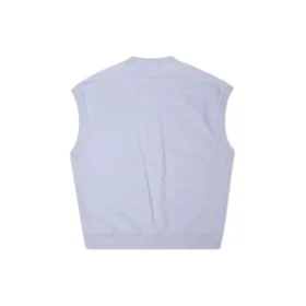 Herringbone Terry Knit Vest Asia Sizing “Purple”