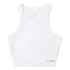 High Neck Knit Tank Top Asia Sizing “White”