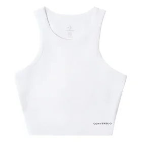 High Neck Knit Tank Top Asia Sizing “White”