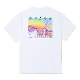Inverted Desert Graphic T-Shirt Asia Sizing “White”