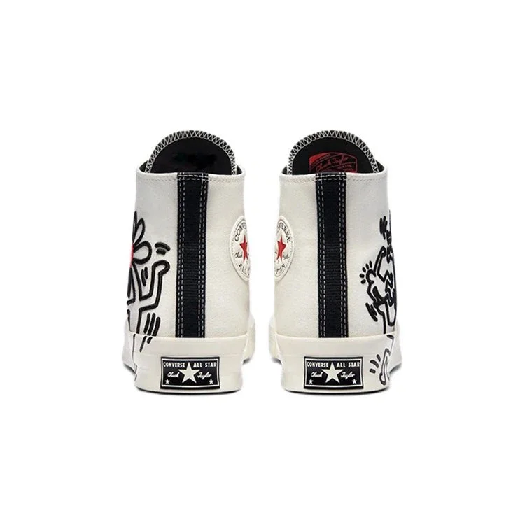 Keith Haring x Converse Chuck 70 High Tops Egret White “Egret Black Red” Keith Haring x Converse Chuck 70 High Tops Egret White “Egret Black Red”
