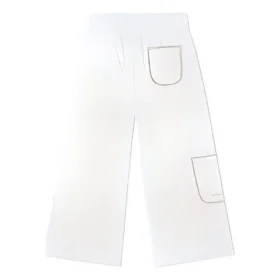 Knit Cargo Straight Casual Pants Asia Sizing “White”