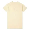 Logo Embroidered Loose Casual mid-length Short Sleeve Asia Sizing “Light Yellow”