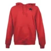 Logo Knit hooded Drawstring Red
