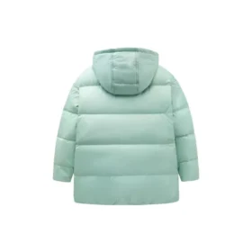 Logo Printed Down Jacket Asia Sizing “Green Black”
