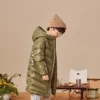 Long Down Jacket Asia Sizing “Olive Green”