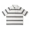 Marquis Short-Sleeve Polo Asia Sizing “White Black”