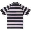 Marquis Striped Short-Sleeve Polo Shirt Asia Sizing “Black”