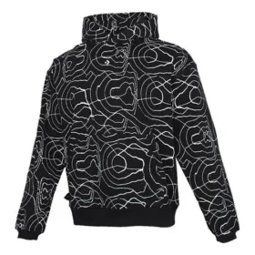 Men”s Converse Athleisure Casual Sports Splash Ink Printing Hooded Fleece Lined Pullover Full Print