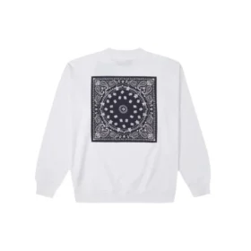 Men”s Converse Cashew Logo Knit Sports Round Neck Pullover White Men”s Converse Cashew Logo Knit Sports Round Neck Pullover White