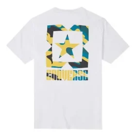 Men”s Converse Casual Sports Breathable Camouflage Printing Short Sleeve White Men”s Converse Casual Sports Breathable Camouflage Printing Short Sleeve White