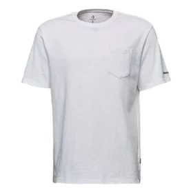 Men”s Converse Classic Basic Casual Short Sleeve White Men”s Converse Classic Basic Casual Short Sleeve White