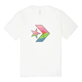 Men”s Converse Contrasting Colors Casual Sports Printing Short Sleeve White Men”s Converse Contrasting Colors Casual Sports Printing Short Sleeve White