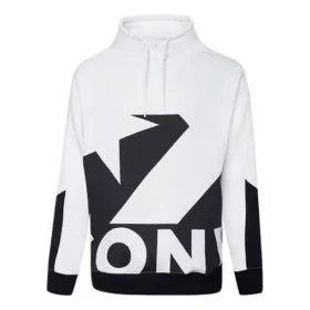Men”s Converse Contrasting Colors Logo Stand Collar Sports Pullover White Men”s Converse Contrasting Colors Logo Stand Collar Sports Pullover White