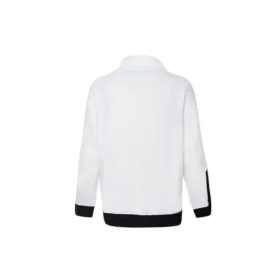 Men”s Converse Contrasting Colors Logo Stand Collar Sports Pullover White Men”s Converse Contrasting Colors Logo Stand Collar Sports Pullover White