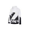 Men”s Converse Contrasting Colors Logo Stand Collar Sports Pullover White