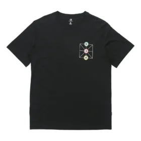 Men”s Converse Creative Sports Round Neck Short Sleeve Black Men”s Converse Creative Sports Round Neck Short Sleeve Black