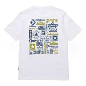 Men”s Converse Logo Printing Casual Short Sleeve White
