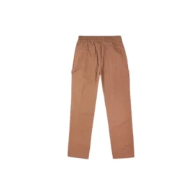 Men”s Converse Logo Solid Color Straight Casual Elastic Waistband Long Pants/Trousers Brown